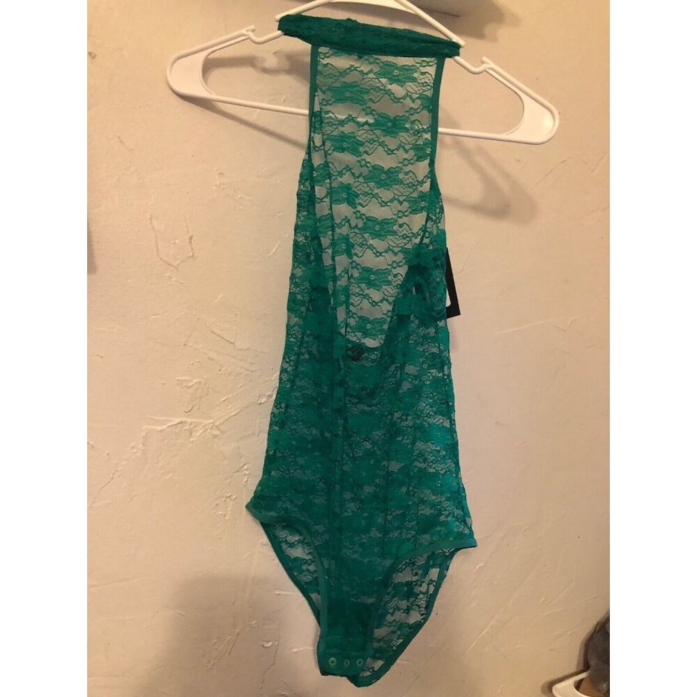 NWT Fredericks Of Hollywood SZ Small Margarita Floral Lace Teddy Lingerie